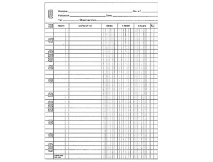 RECAMBIO MULTIFIN 3005 FOLIO NATURAL CUENTAS CORRIENTES 50 HOJAS 215X310 MM