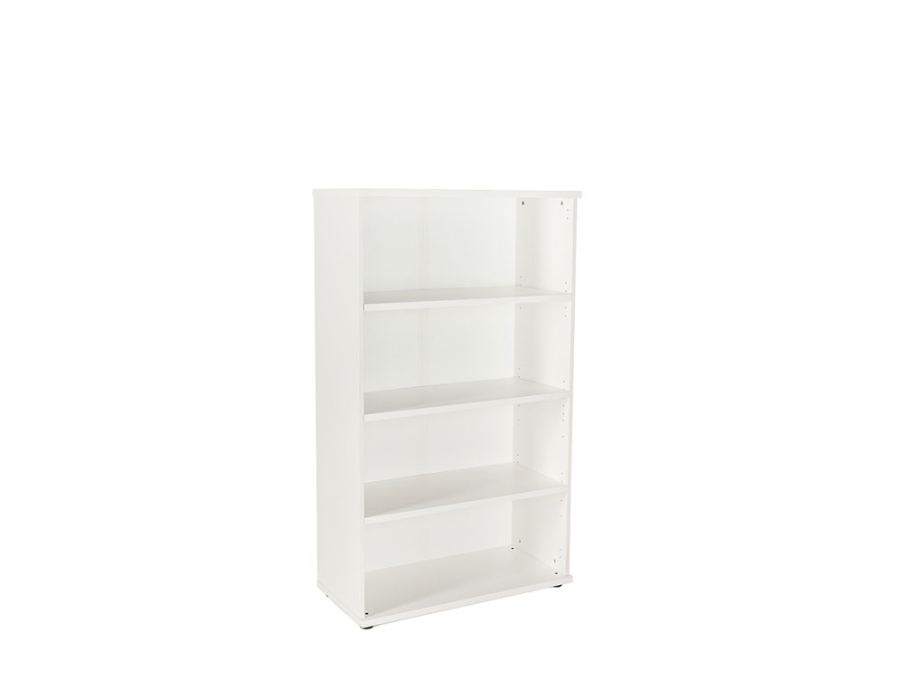 ARMARIO ROCADA CON TRES ESTANTES SERIE STORE 156X90X45 CM ACABADO BLANCO/BLANCO